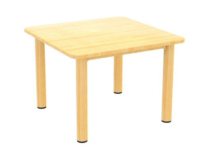 Preschool Rectangle Table Solid Beech Furniture for Children