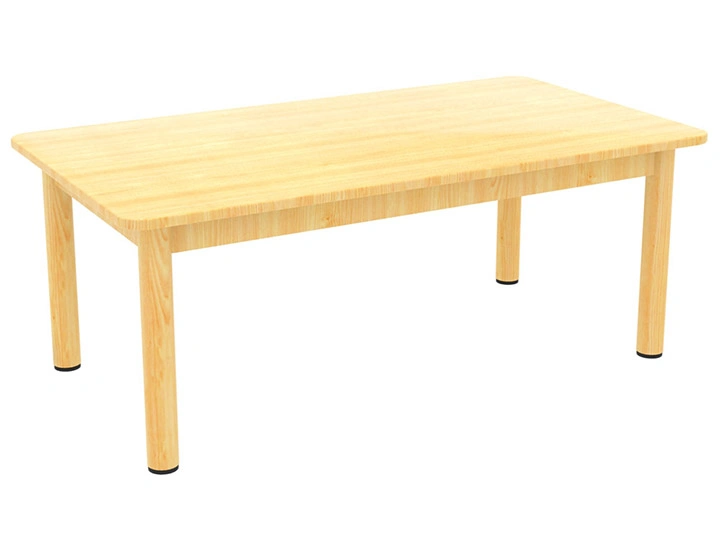 Preschool Rectangle Table Solid Beech Furniture for Children