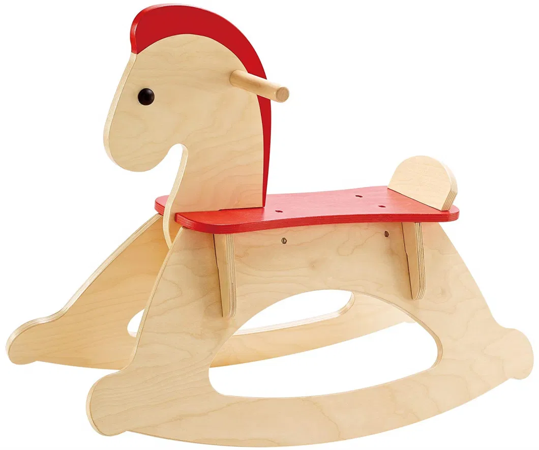 Kid′s Wooden Rocking Horse Rock and Ride Wooden Educational Toy