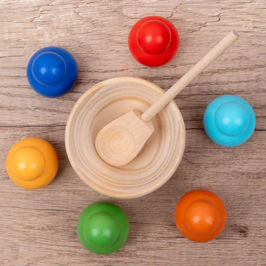 Montessori Malball und Tasse für Kinder, pädagogisches Lernspielzeug