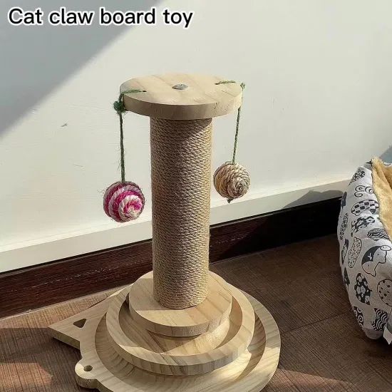 Großhandel multifunktionales hölzernes Kletterturm-Kratzspielzeug für Katzen