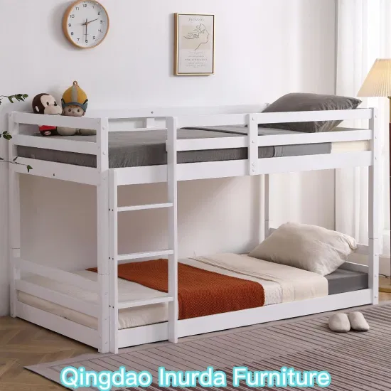 Multifunktionales Kinder-Etagenbett aus Holz, OEM-Bett mit Twin-Over-Twin-Hochbettunterstützung